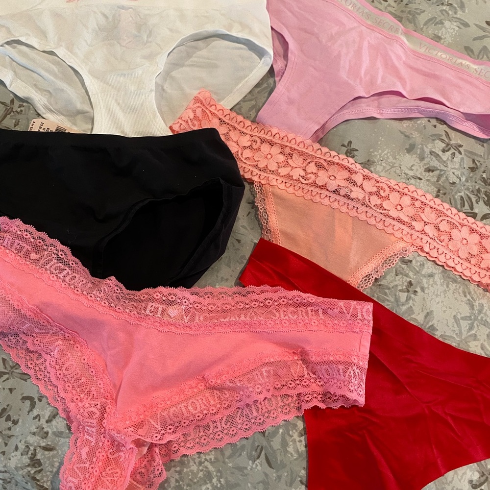 Group of 7 pairs of underwear/thongs. Victoria Secret. New with tags